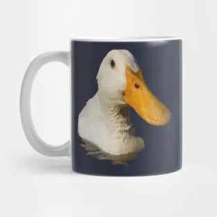 Nerdy Large Beaked White Duck Profile Mug